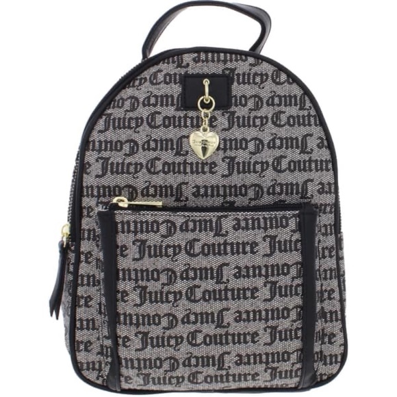 Juicy Couture Charmed City Gray Backpack NWT 10” x 8” x 3” - Picture 1 of 4